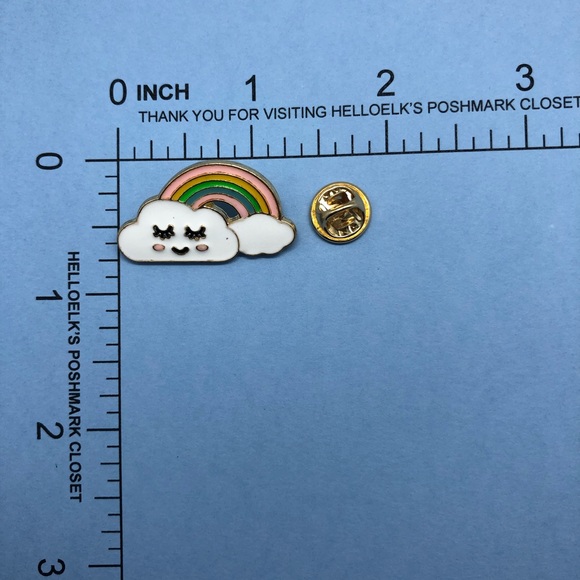 🌻10/$10🌻 Cloud Rainbow Enamel Pin - Picture 2 of 6